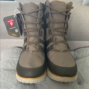 L.L. Bean Ultralight Men's Black Nylon Mesh Waterproof Insulated